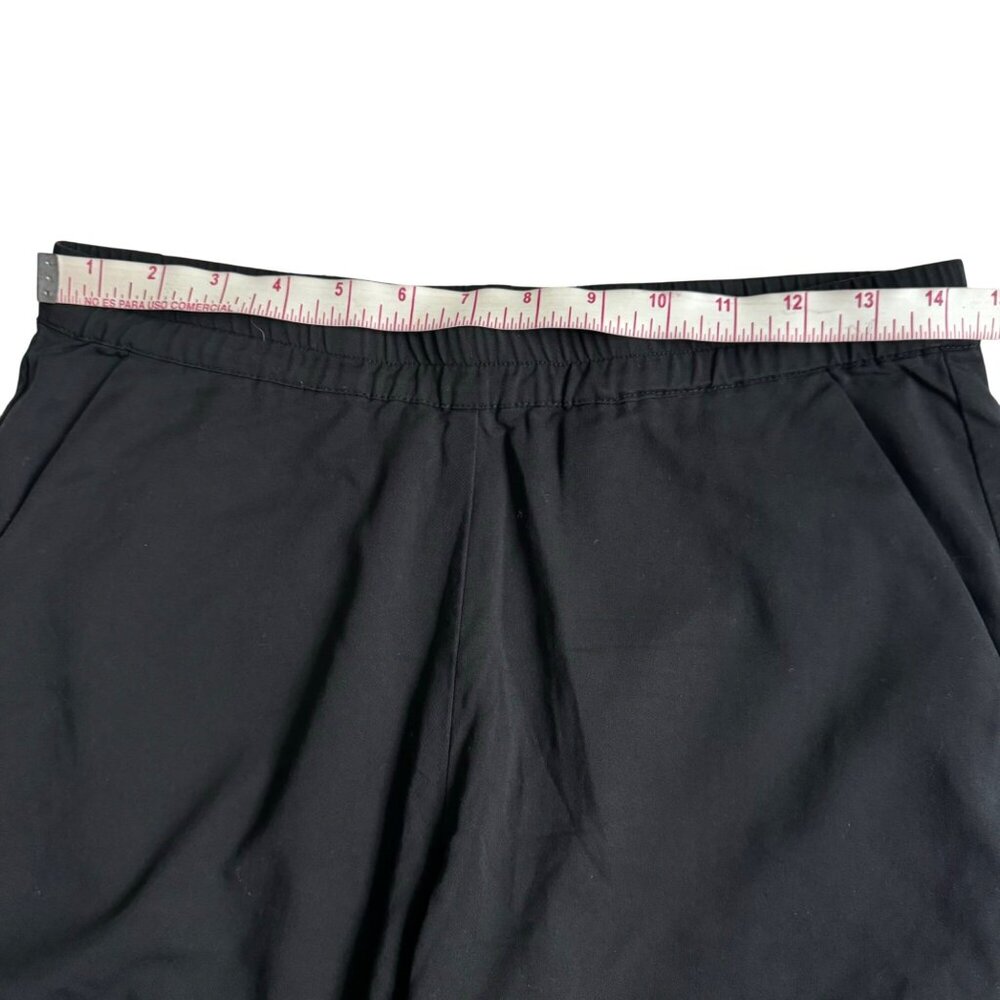 Marine Layer Allison Black Cropped Pants Small elastic waist light weight New - Picture 6 of 14